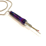 Chrome / Orion Acrylic / Sewing Seam Ripper Necklace - WrYT365