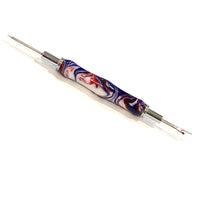 Chrome / Red White & Blue Acrylic / Sewing Seam Ripper - WrYT365