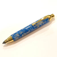 Gold / Blue and White Acrylic / Sketch Pencil - WrYT365
