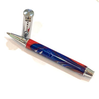 Chrome / Red White & Blue Tiny Giant / Ballpoint Pen - WrYT365