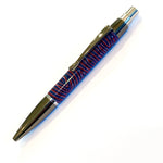 Gunmetal / Red-White-Blue Micarta Athena 88 Click / Ballpoint Pen - WrYT365