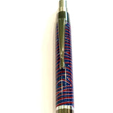 Gunmetal / Red-White-Blue Micarta Athena 88 Click / Ballpoint Pen - WrYT365
