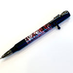 Matte Black / Red-White-Black Bolt Action / Ballpoint Pen - WrYT365