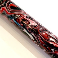 Matte Black / Red-White-Black Bolt Action / Ballpoint Pen - WrYT365