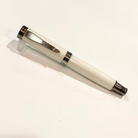 Stainless Steel / White Acrylic Resin Desire / Rollerball Pen - WrYT365