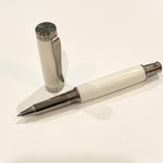 Stainless Steel / White Acrylic Resin Desire / Rollerball Pen - WrYT365