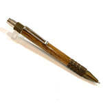 Burnt Bronze Anodized Aluminum / Spalted Tamarind Wood Click / Ballpoint Pen - WrYT365