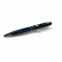 Chrome/Blk / Blk/Blue Cigar / Ballpoint Pen - WrYT365