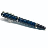 Chrome / Blue Maple Churchill / Fountain Pen - WrYT365