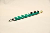 Chrome Click / Green Acrylic / Ballpoint Pen - WrYT365