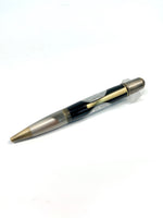 Antique Gun Polish / Black 24 Hour Coin Grande / Ballpoint Pen - WrYT365
