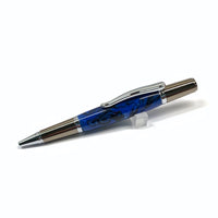 BlkTi/Chrome / Blk/Blue Acrylic Sirocco / Ballpoint Pen - WrYT365
