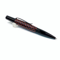 Black / Black/Red Weave Ares / Ballpoint Pen - WrYT365