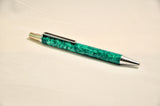 Chrome Click / Green Acrylic / Ballpoint Pen - WrYT365